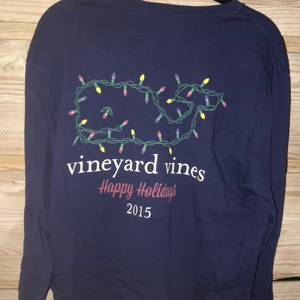 Navy blue holiday vineyard vines longsleeve